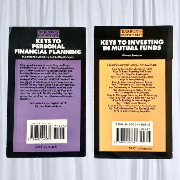 Barron's Business Keys Book Personal Fiancial Planning + Investing Mutual Funds - Picture 2 of 10